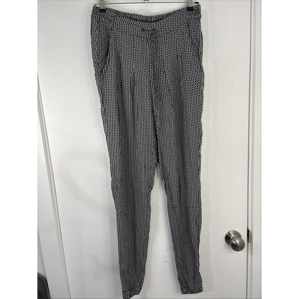 Brandy Melville Micro Daisy Flower Print Pants Joggers Made In Italy One Size